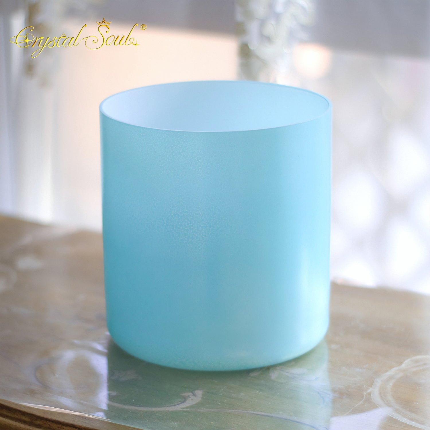 Crystal Soul Blue Glazed Alchemy Crystal Bowl