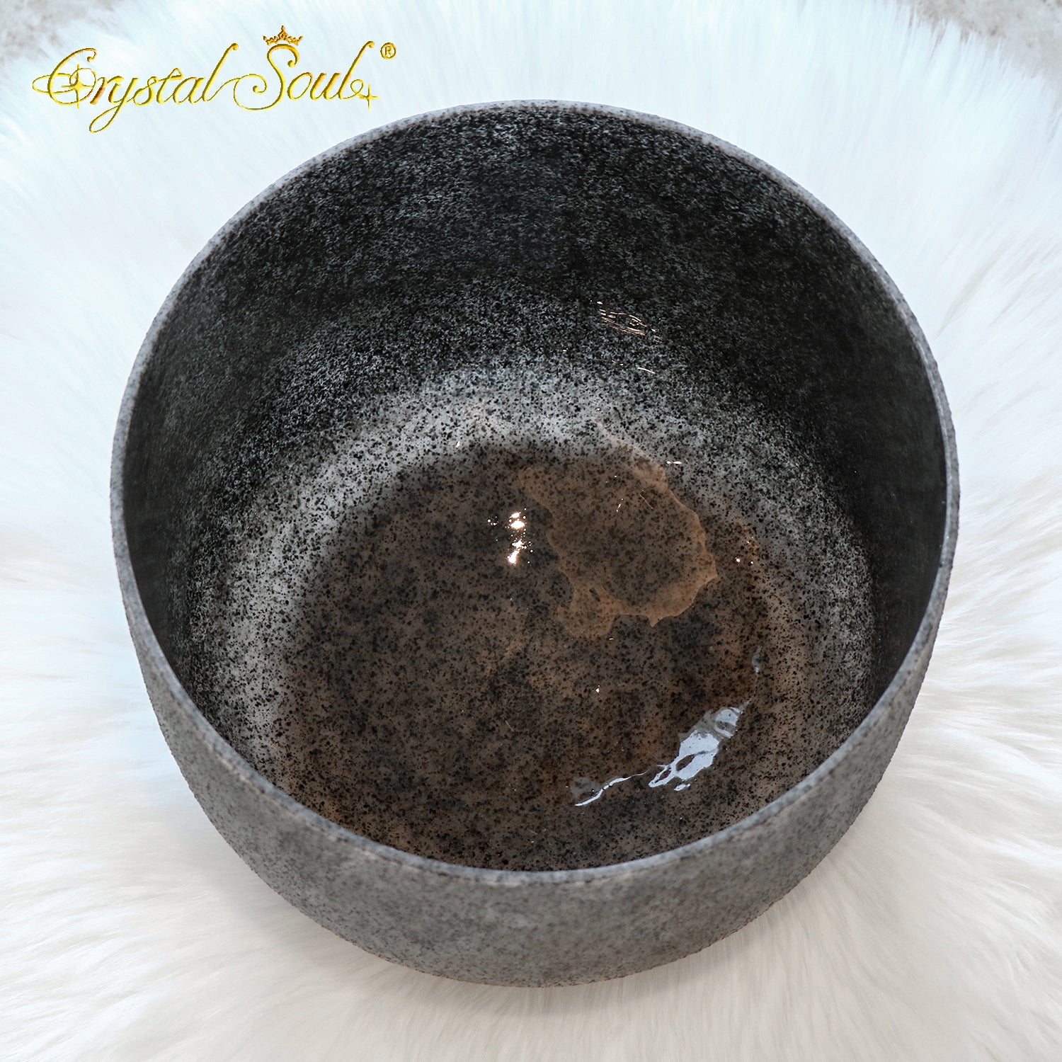 Crystal Soul High Quality Original Mineral Obsidian Frosted Crystal Bowl
