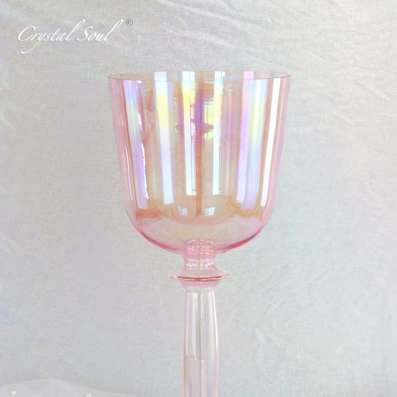 Crystal Soul Aurora Pink Double-headed Crystal Holy Chalice