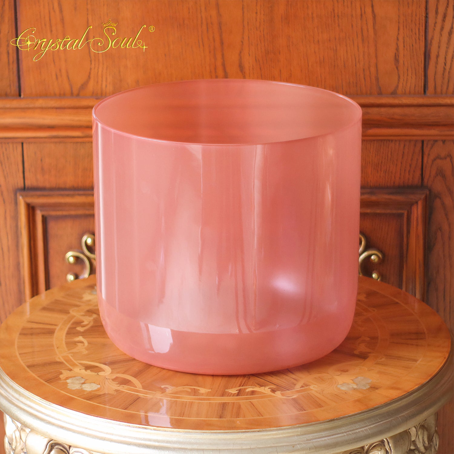 Crystal Soul 14" Rose Nude Pink Alchemy Crystal Bowl