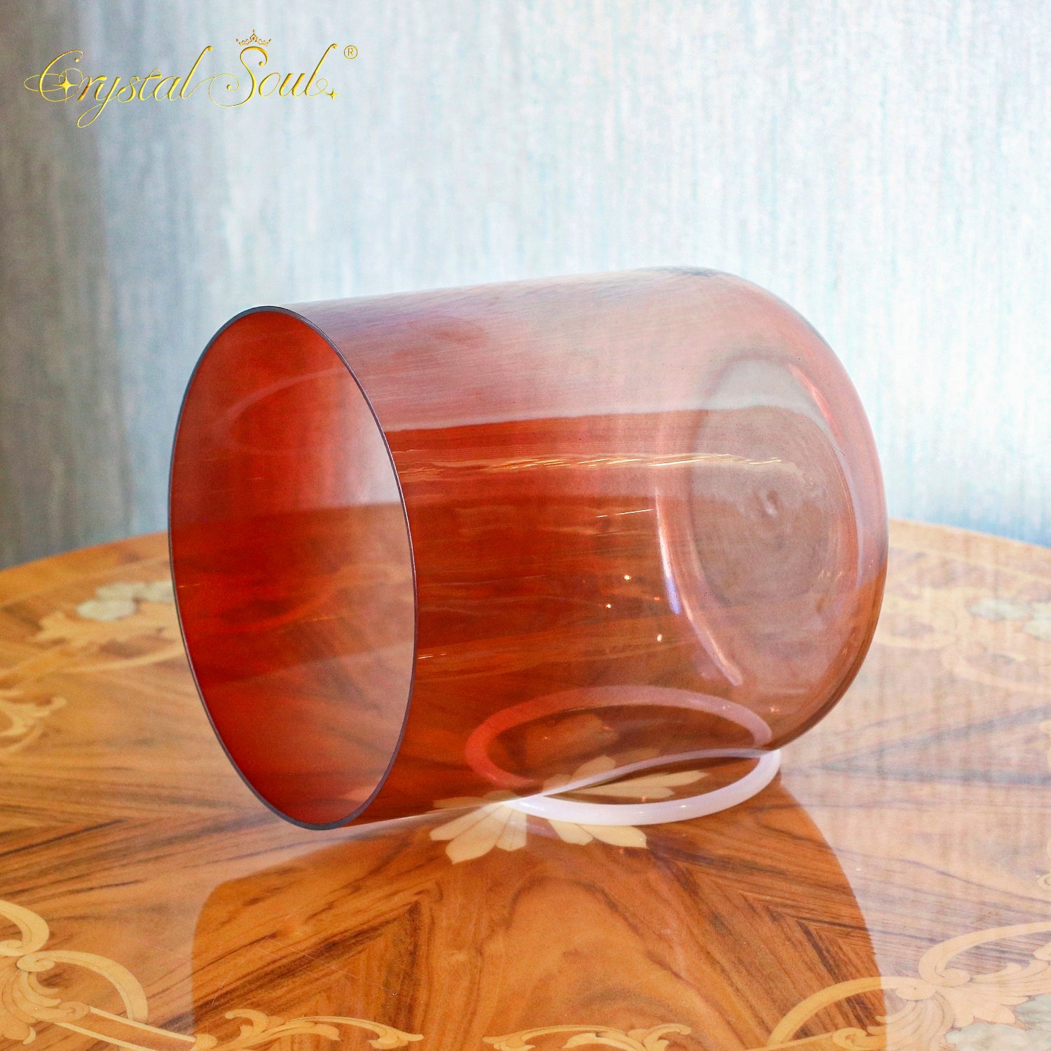 Crystal Soul Red Gradient Alchemy Crystal Bowl