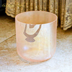 Crystal Soul Pearl Orange Alchemy Crystal Bowl