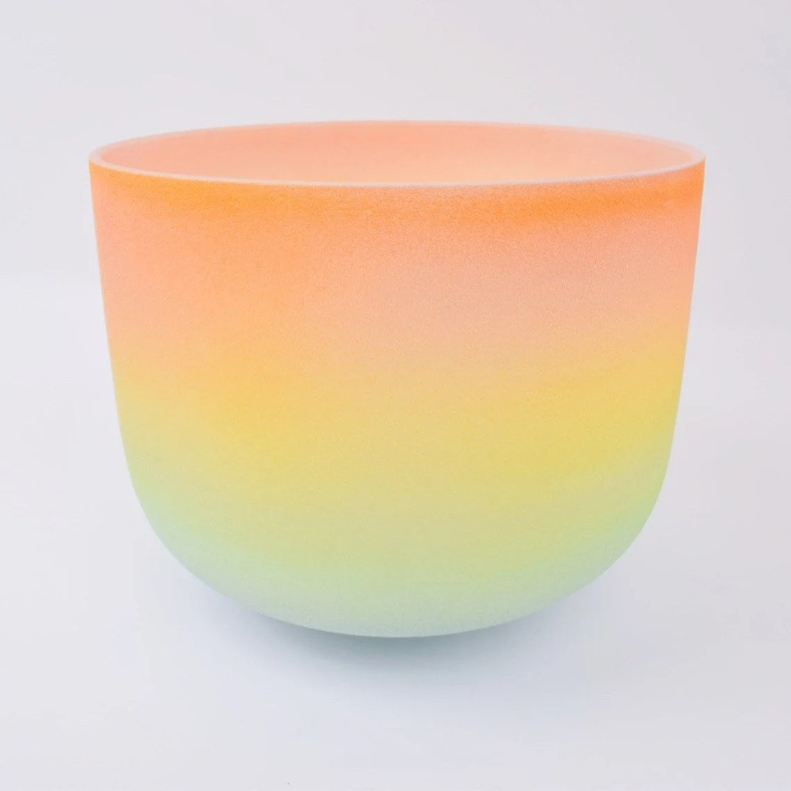 Crystal Soul Rainbow Frosted Quartz Crystal Singing Bowl