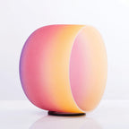 Crystal Soul Sun Rainbow Color Frosted Quartz Crystal Singing Bowl